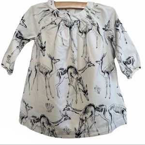 Baby GAP Long Sleeve Top With Deer Size 2 Years